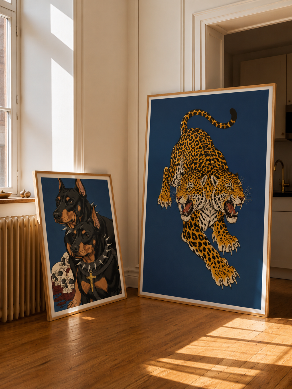 Double Trouble | Leopard Wall Art