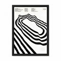 Football Legends Abstract Black & White Framed Wall Art
